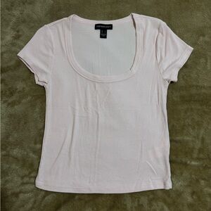 Streetwear Society Light Pink Scoop Neck Tee